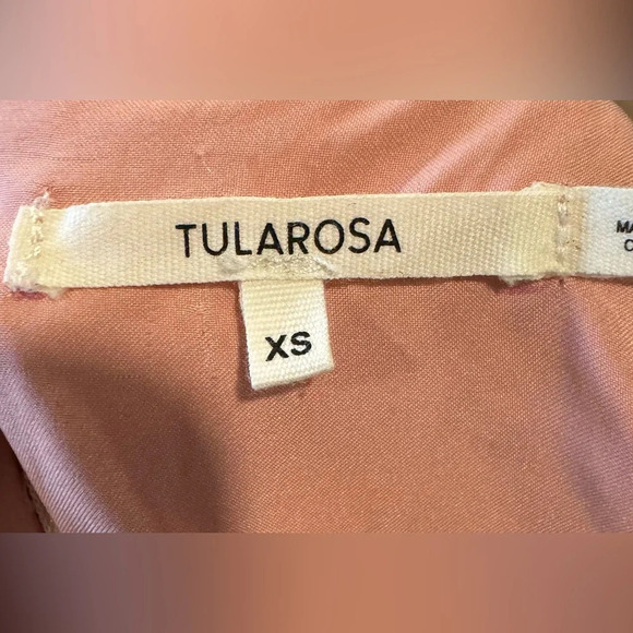 Tularosa xRevolve Darla Jumpsuit pink floral cutout flutter romantic holidays XS - Picture 5 of 8